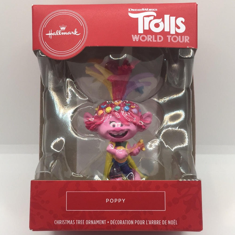 2020 Hallmark Dream Works Trolls World Tour Poppy Guitar Christmas Tree Ornament